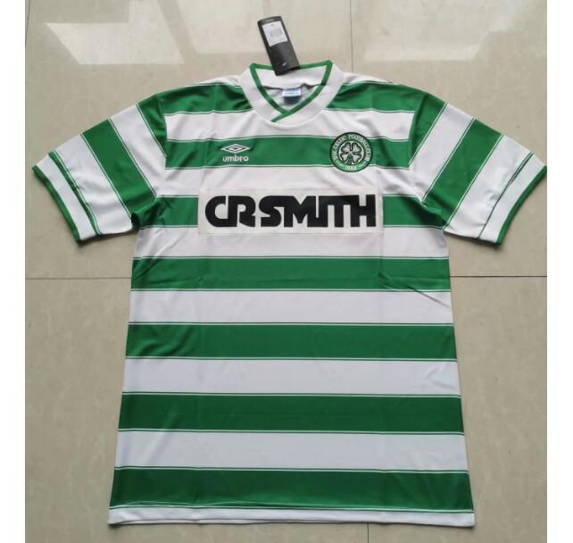 1985-86 Celtic Retro Home Kit Soccer Jersey